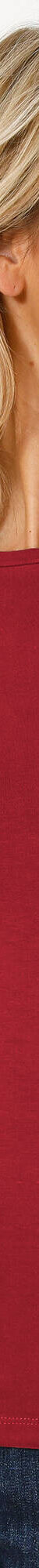 T-shirt uni col rond stretch (rouge foncé) T-shirt uni col rond stretch (rouge foncé)